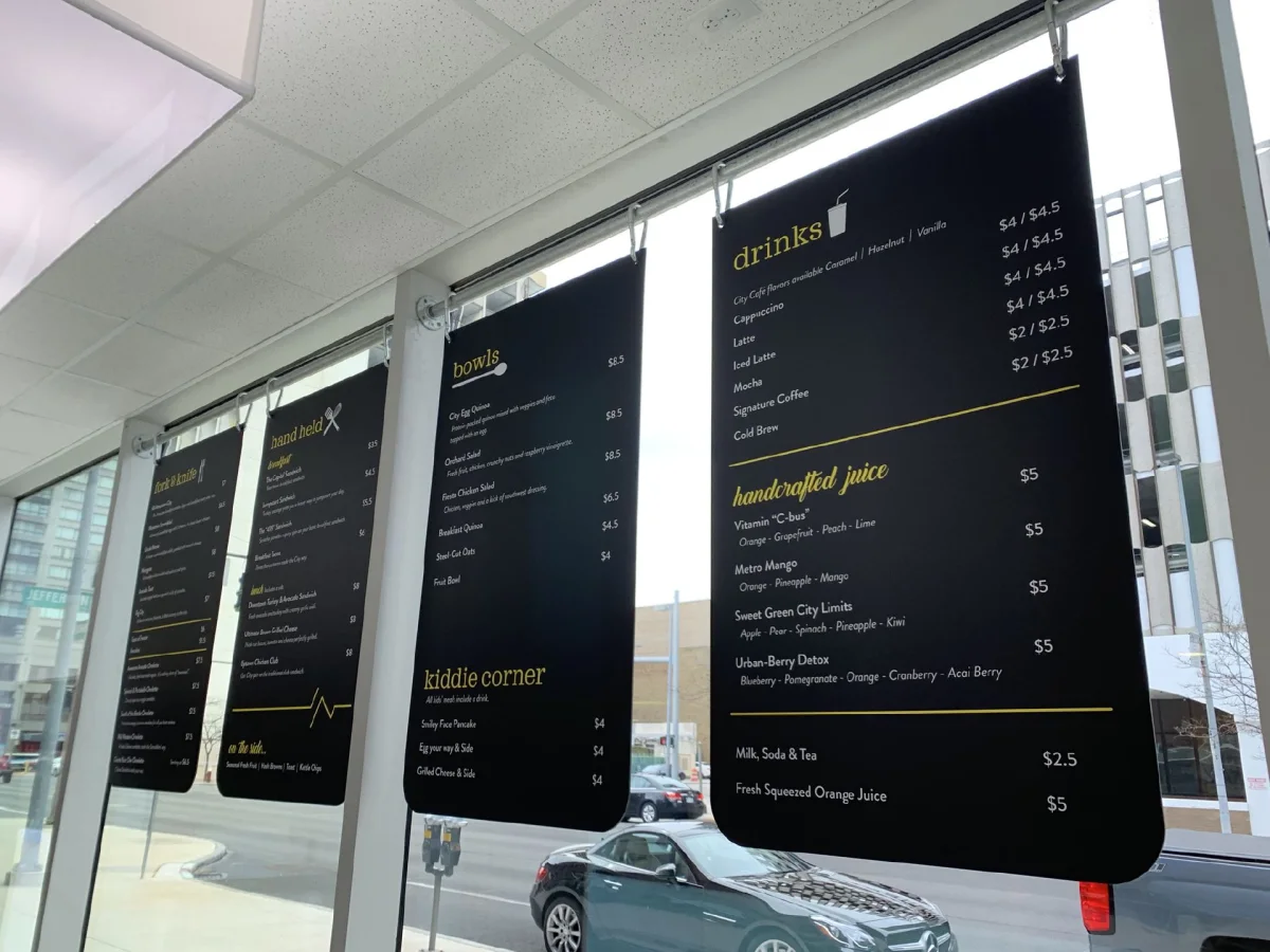 Custom Menu Board Displays