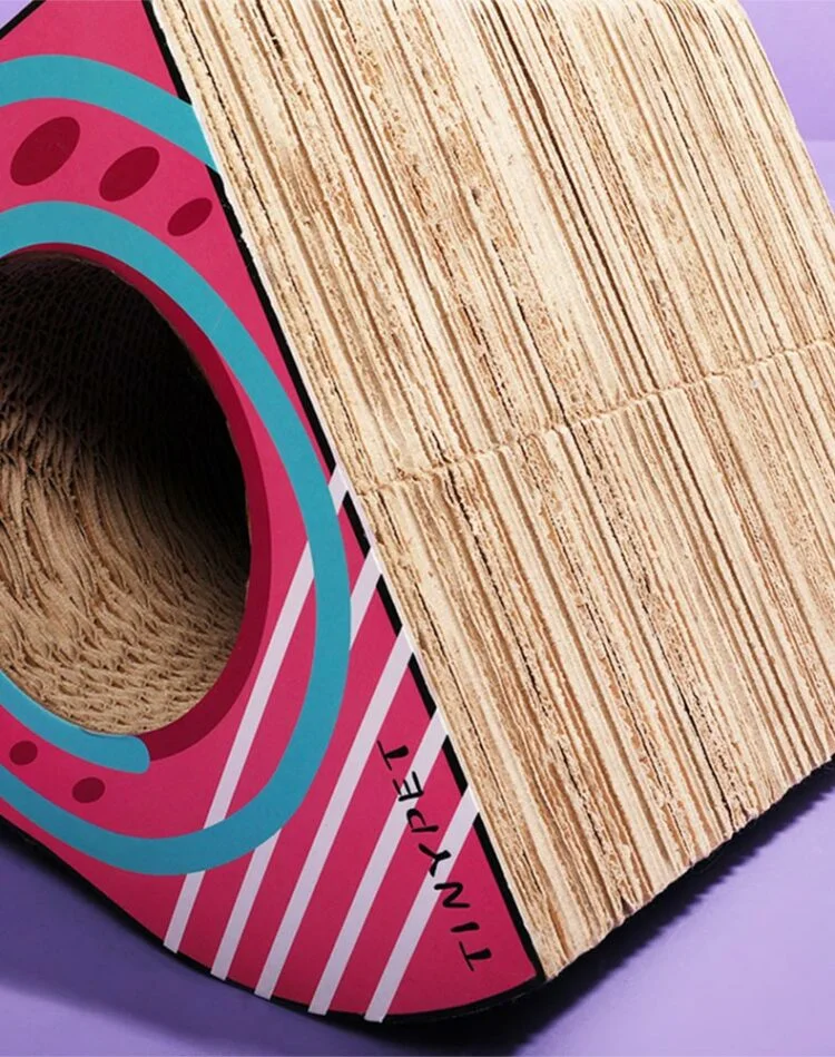 Customizable Cardboard Cat Scratcher