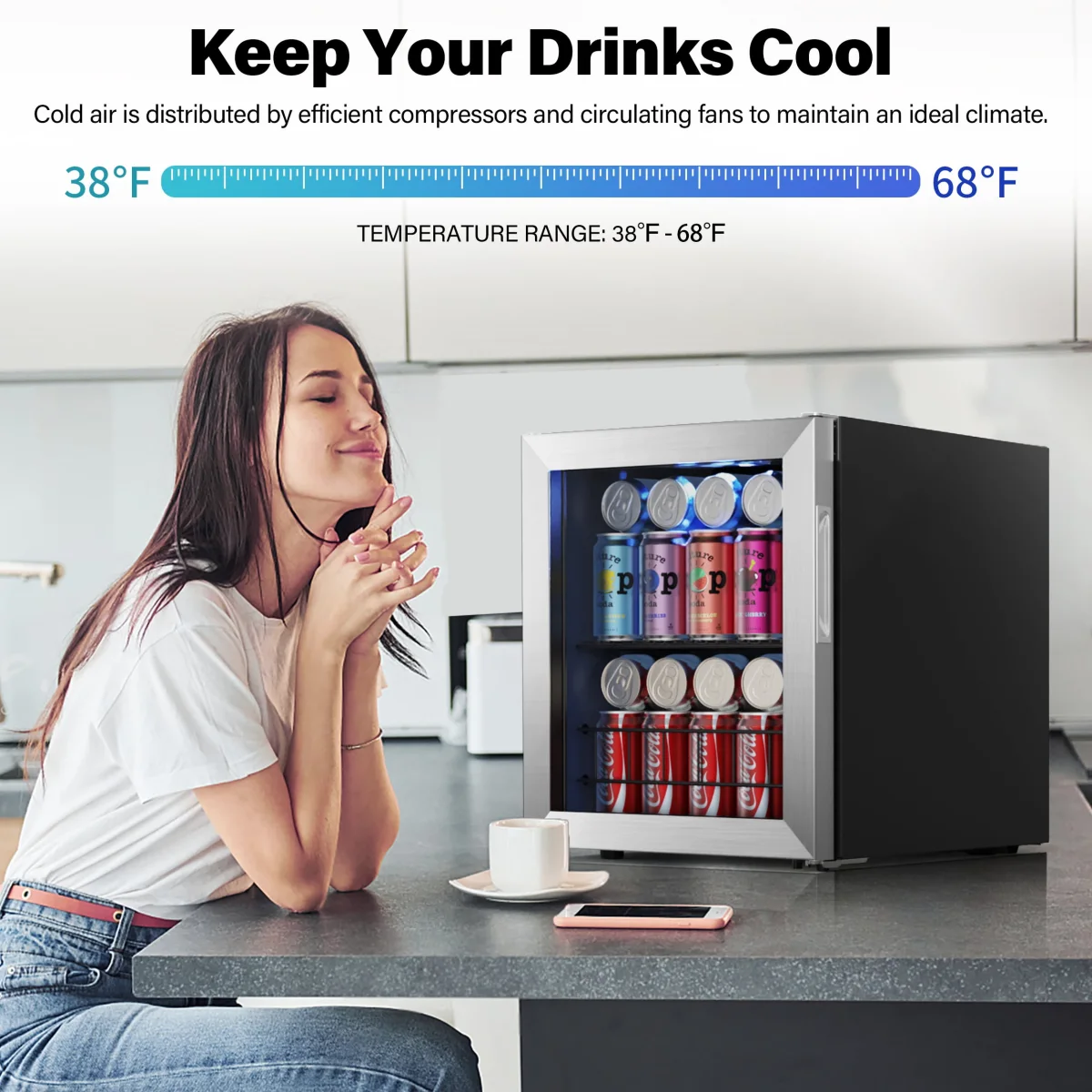 Digital-Control Beverage Coolers