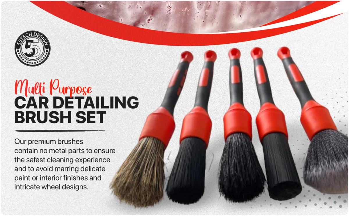 Professional Detailing Brush & Towel Sets