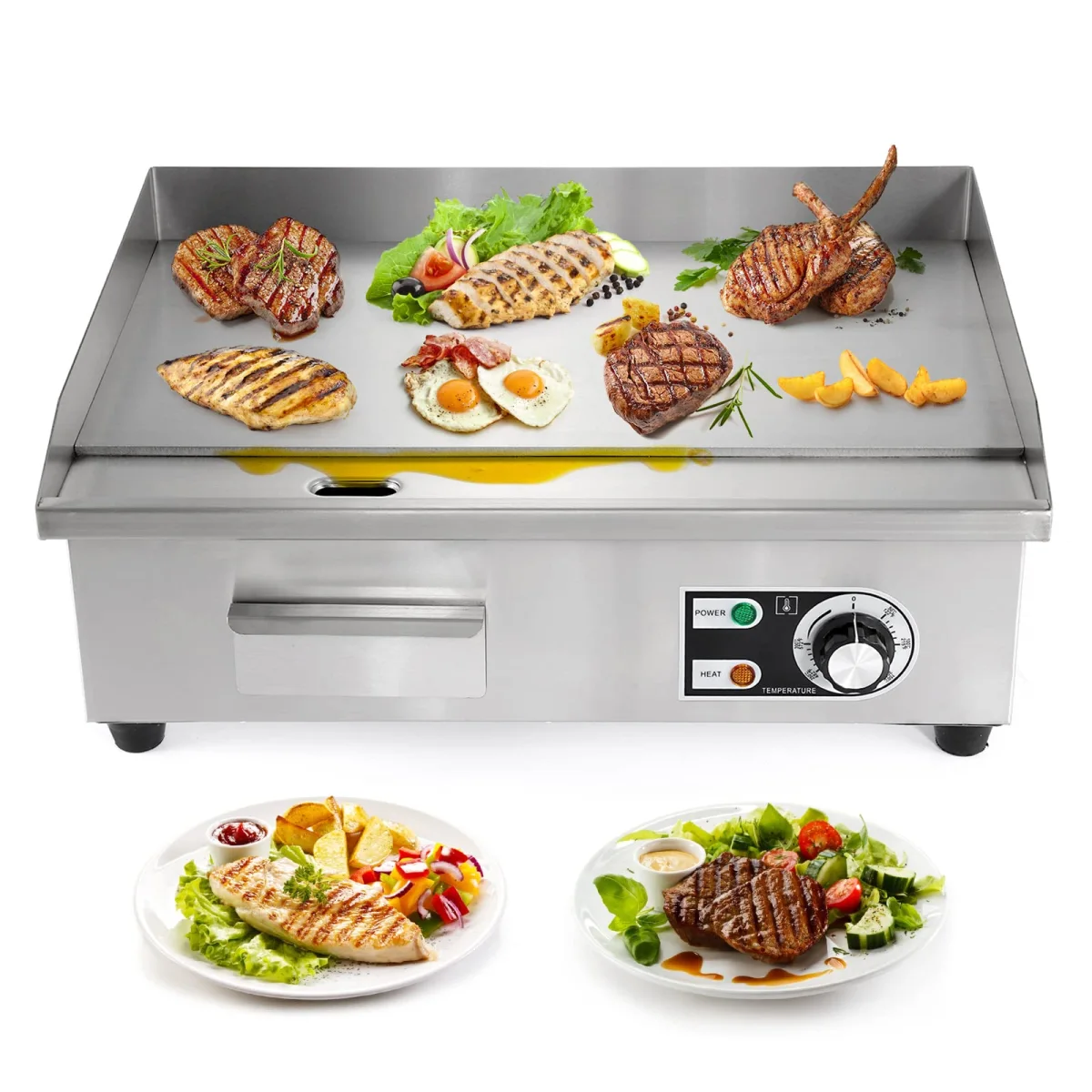 Stainless-Steel Commercial Griddles