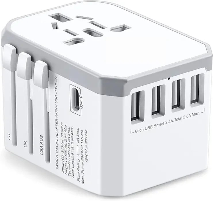 High-Efficiency Universal Travel Sockets