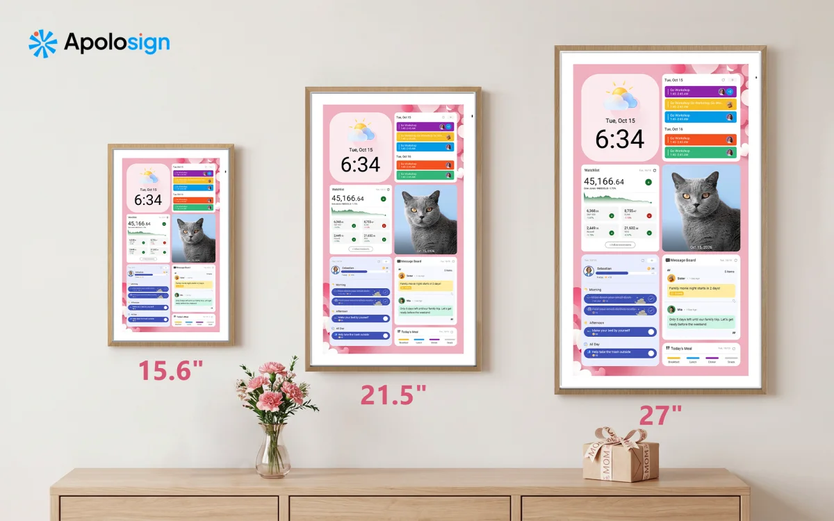 Integrated Family Dashboard Screens